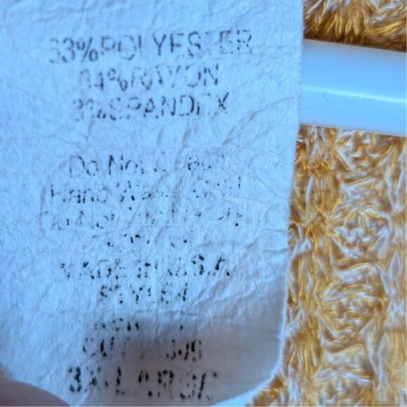 Waffle Knit 3X Mustard Yellow Striped Short Sleeve Top Womens Boho Soft Tee - Picture 3 of 4